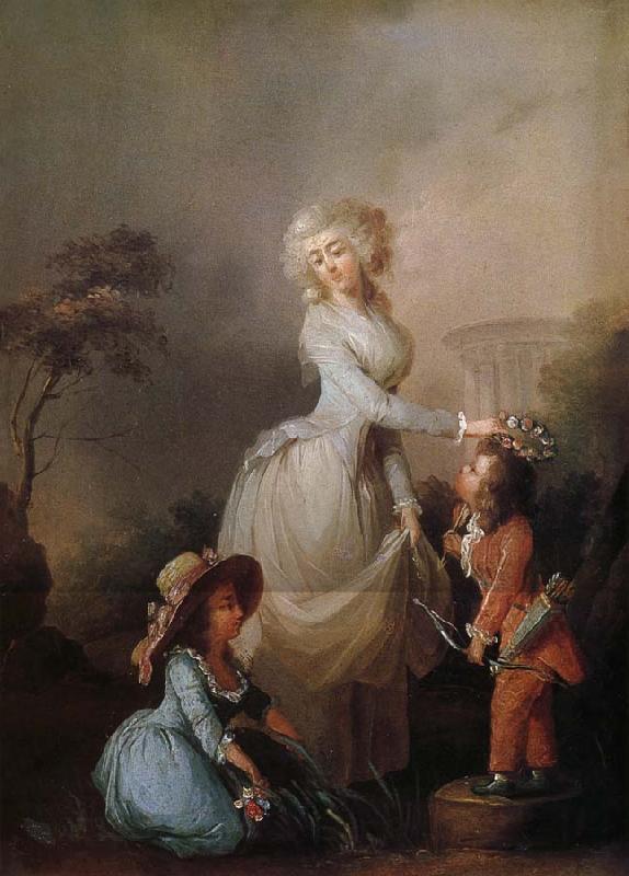 Louis-Leopold Boilly La Preference maternelle oil painting image